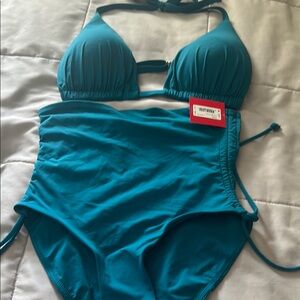 SPANX Turquoise Swimwear Set